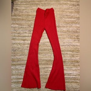Urban outfitters flared leggings bottoms red small